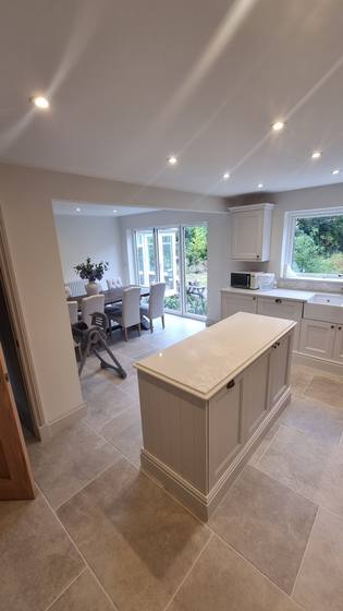 Kitchen with island
