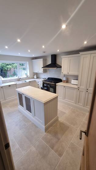 Kitchen and range cooker
