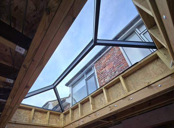Knaphill: Roof lantern fitted