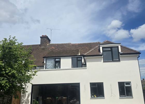 Knaphill: Finished rear elevation
