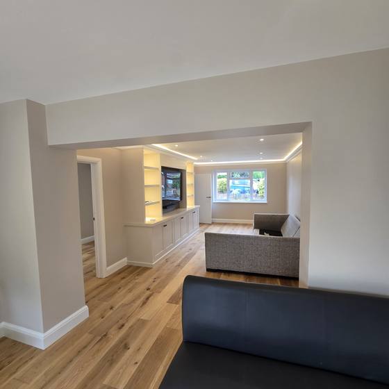 Sunbury-on-Thames: Knock-through, finished